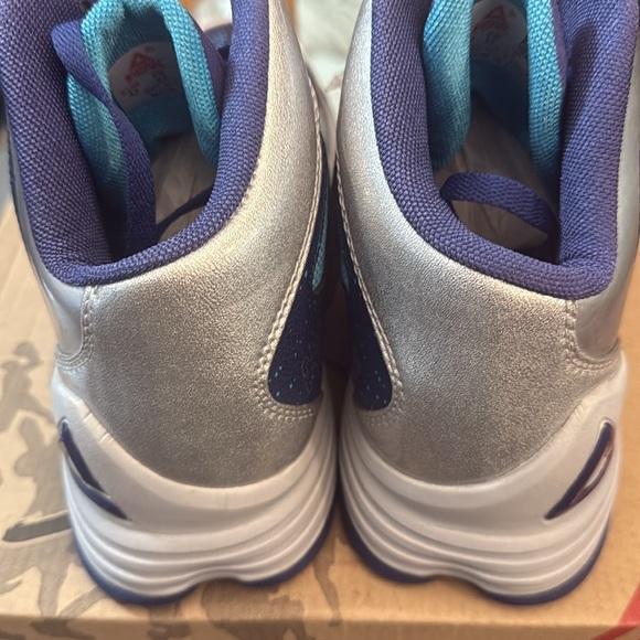 Peak Men's Basketball Shoes Blue Silver Comfort - Picture 4 of 16